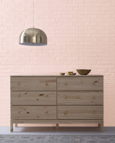 Painted wall with April Pink 2091-70